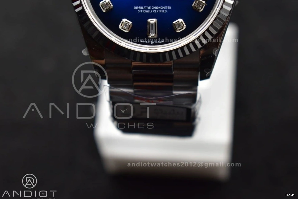 Edition Blue 904L Best V5 President on Dial Weight) vr3255 SS QF Diamond Bracelet DayDate (Gain 36 Steel 0505